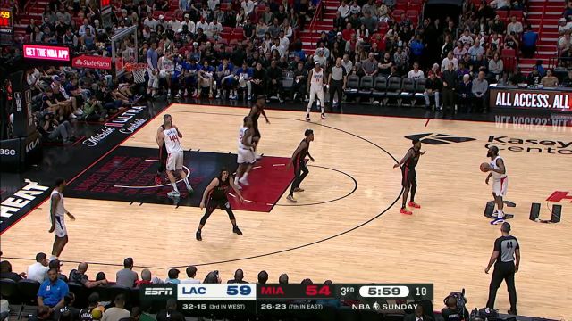 【2024年02月05日 快船vs热火集锦】无情的得分机器 莱昂纳德无视两人防守撤步三分打进