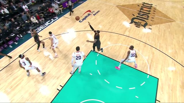 【2024年02月05日 太阳vs奇才集锦】库利巴利追身大帽比尔 加福德篮下勾手柔和穿网