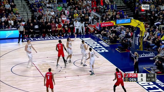 【2024年02月05日 开拓者vs掘金集锦】今天是硬糖宝贝！艾顿开局手感柔和连中三球