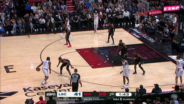 【2024年02月05日 快船vs热火集锦】彩虹长传贯穿全场 理查德森四分卫式助攻连线巴特勒