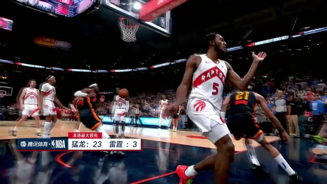 【2024年02月05日 猛龙vs雷霆集锦】玩的就是出其不意！ 吉迪妙传维金斯命中上篮追平比分