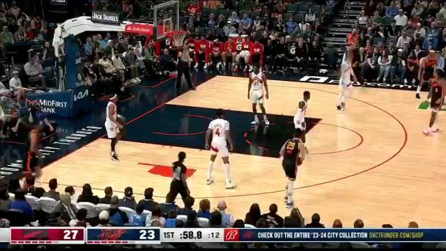 【2024年02月05日】猛龙vs雷霆第1节英文原声录像回放