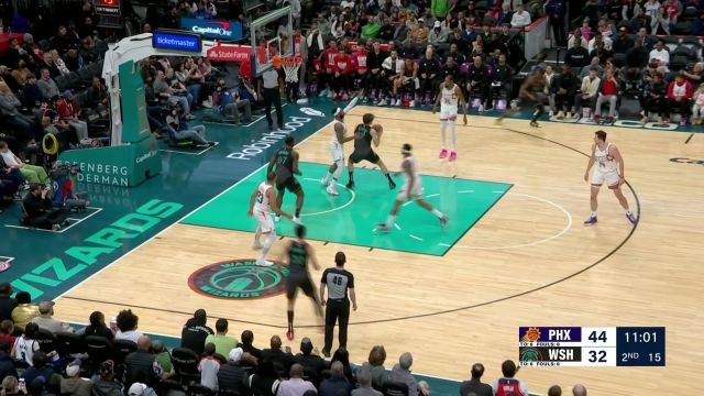 【2024年02月05日 太阳vs奇才集锦】年轻的球队总有一股爆发力 赖特沙梅特阿夫迪亚连取7分