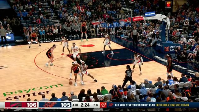 【2024年02月05日 猛龙vs雷霆集锦】有来有回不遑多让！ 施罗德和吉迪互飙三分互不相让