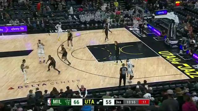 【2024年02月05日】雄鹿vs爵士第3节英文原声录像回放