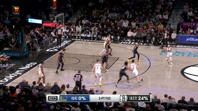 【2024年02月06日 勇士vs篮网集锦】进攻起来丝滑流畅 汤普森突入篮下拉杆上篮