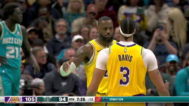 【2024年02月06日 湖人vs黄蜂集锦】湖人124-118黄蜂 浓眉砍三双 湖人三人25+获三连胜收官客场之旅