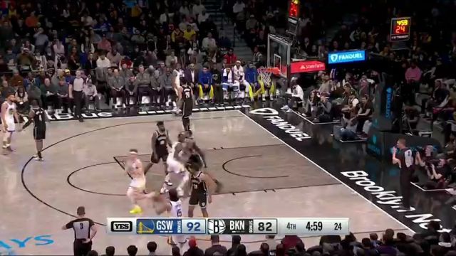 【2024年02月06日】NBA常规赛：勇士vs篮网第4节中文解说录像回放