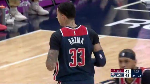 【2024年02月08日 骑士vs奇才集锦】三分小雨变中雨！米切尔库兹马化身机关枪连环飚射互不相让