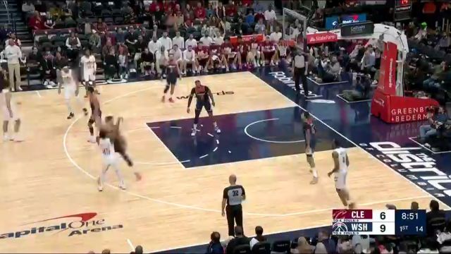 【2024年02月08日 骑士vs奇才集锦】一言不合就开飚 米切尔率先开炮库兹马连中2记予以回击