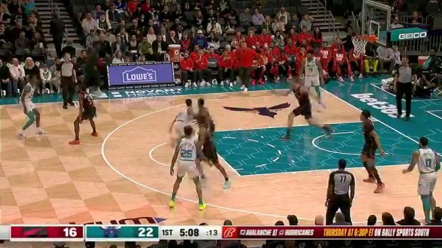 【2024年02月08日】猛龙vs黄蜂第1节中文解说录像回放