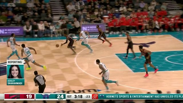 【2024年02月08日 猛龙vs黄蜂集锦】谢谢你成为我的背景板！布兰登-米勒积极追防送巴雷特无情遮天大帽