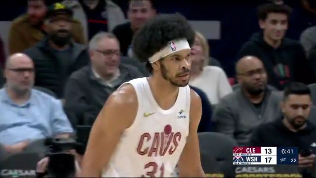 【2024年02月08日 骑士vs奇才集锦】米切尔鬼魅高抛出其不意 阿伦心领神会空接砸进