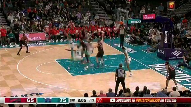 【2024年02月08日】猛龙vs黄蜂第3节英文原声录像回放