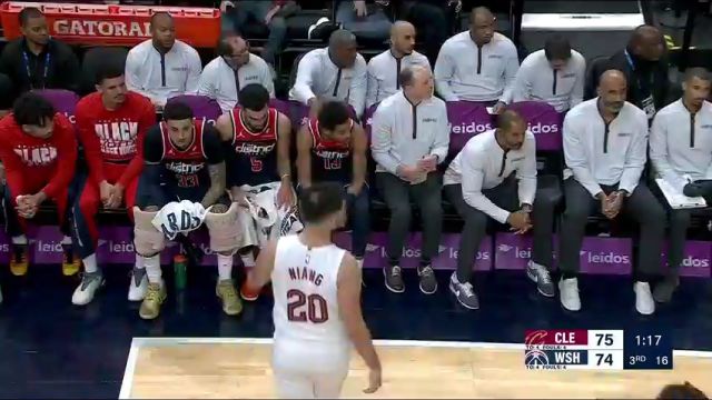 【2024年02月08日】NBA常规赛：骑士vs奇才第3节中文解说录像回放