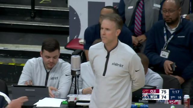 【2024年02月08日】NBA常规赛：骑士vs奇才第3节英文原声录像回放