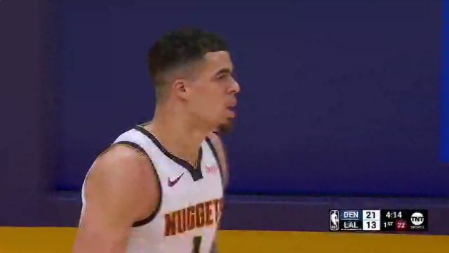 【2024年02月09日 掘金vs湖人集锦】你以为我要勾手了？约基奇假上真传助攻小波特三分飚中