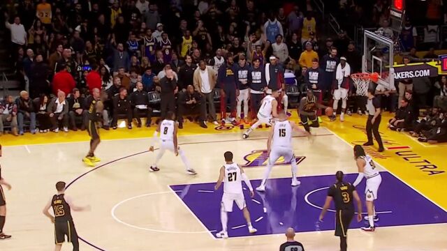 【2024年02月09日 掘金vs湖人集锦】太震撼！海耶斯钉板追帽 飞龙在天后发先至