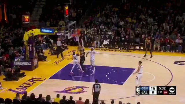 【2024年02月09日 掘金vs湖人集锦】詹姆斯眼观六路长传连线 浓眉深入敌营1V3强打拿下