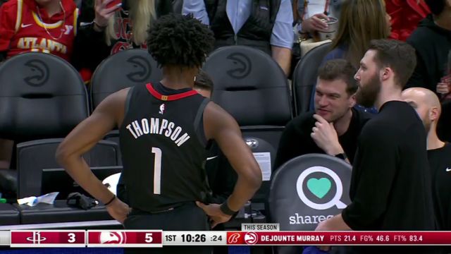 【2024年02月11日】火箭vs老鹰第1节中文解说录像回放