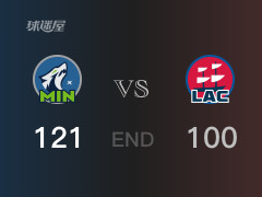 森林狼vs快船战报： 森林狼121-100击溃快船 唐斯24分乔治18分