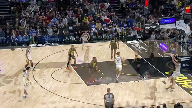 【2024年02月13日 勇士vs爵士集锦】佛祖归来！克莱19中11狂轰26分 勇士守住西部第十