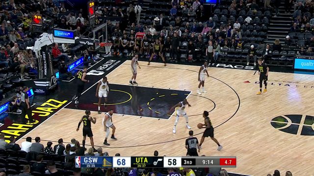 【2024年02月13日 勇士vs爵士集锦】加速突破电光火石 塞克斯顿无视格林防守打成2+1