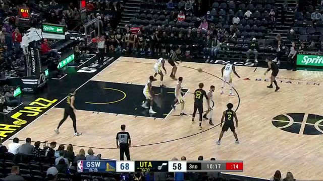 【2024年02月13日】NBA常规赛：勇士vs爵士第3节中文解说录像回放