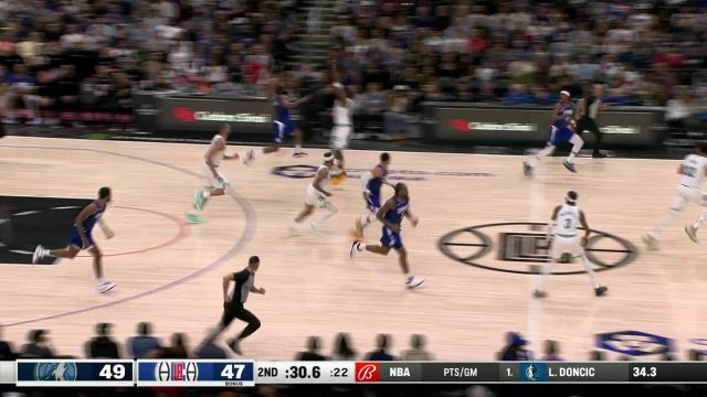 【2024年02月13日 森林狼vs快船集锦】好的手感也能人传人 乔治三分飙中哈登压哨一箭穿心