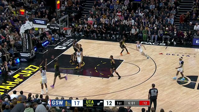 【2024年02月13日 勇士vs爵士集锦】外线打开局面 佩顿维金斯连续三分命中扩大分差