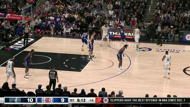 【2024年02月13日 森林狼vs快船集锦】都是手拿把攥的取分方式 莱昂纳德干拔中投得手唐斯中距离抛投以牙还牙