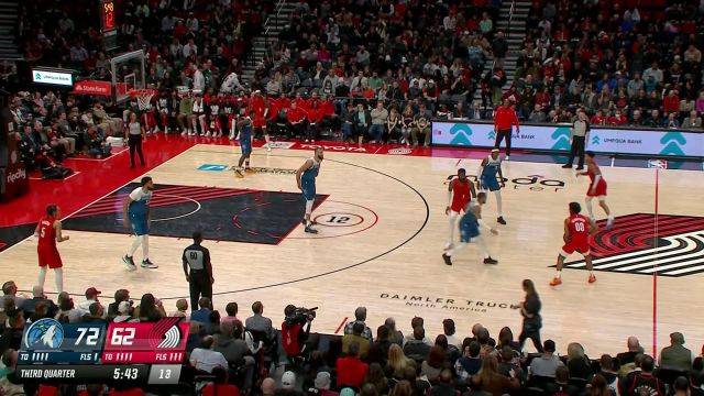 【2024年02月14日 森林狼vs开拓者集锦】你有来言我有去语 两队互相飚分携手下起三分雨