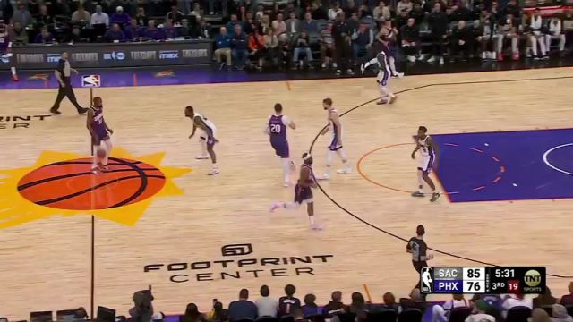 【2024年02月14日】NBA常规赛：国王vs太阳第3节英文原声录像回放