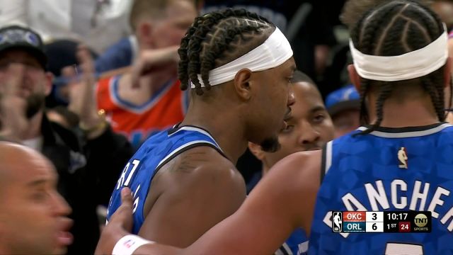 【2024年02月14日 雷霆vs魔术集锦】给新秀上上课 卡特假动作点飞霍姆格伦2+1收入囊中