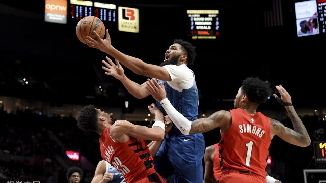 【2024年02月14日 森林狼vs开拓者集锦】森林狼121-109开拓者 爱德华兹狂砍41分率队力克开拓者