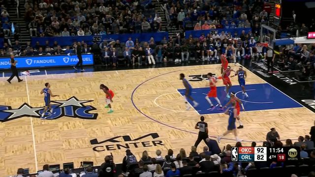 【2024年02月14日 雷霆vs魔术集锦】默契连线洞穿防线 安东尼与艾萨克梦幻联动肆虐篮筐