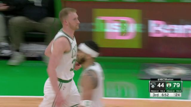 【2024年02月15日 篮网vs凯尔特人集锦】投射状态直接拉满 豪瑟两记三分出手正中靶心