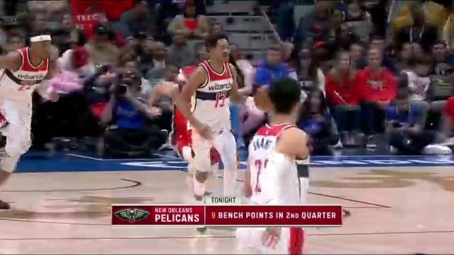 【2024年02月15日】奇才vs鹈鹕第2节英文原声录像回放