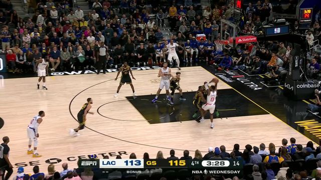 【2024年02月15日 快船vs勇士集锦】快船130-125勇士 库里空砍41分 快船末节三分神准逆转勇士