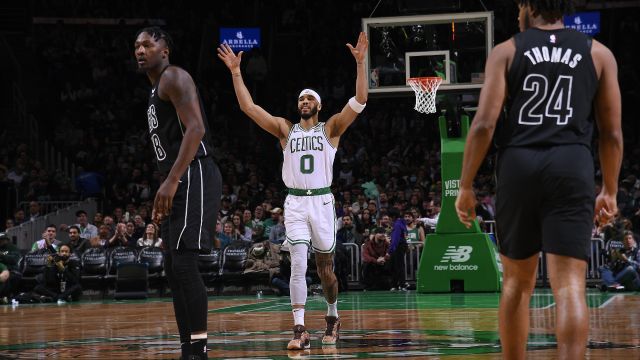 【2024年02月15日 篮网vs凯尔特人集锦】篮网86-136凯尔特人 绿军主力三节打卡大胜篮网50分