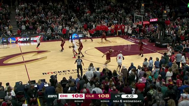 【2024年02月15日 公牛vs骑士集锦】与胜利失之交臂！怀特大心脏三分不中错失绝平机会