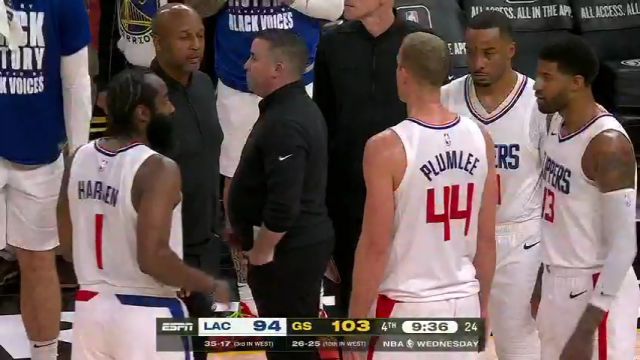 【2024年02月15日】快船vs勇士第4节中文解说录像回放