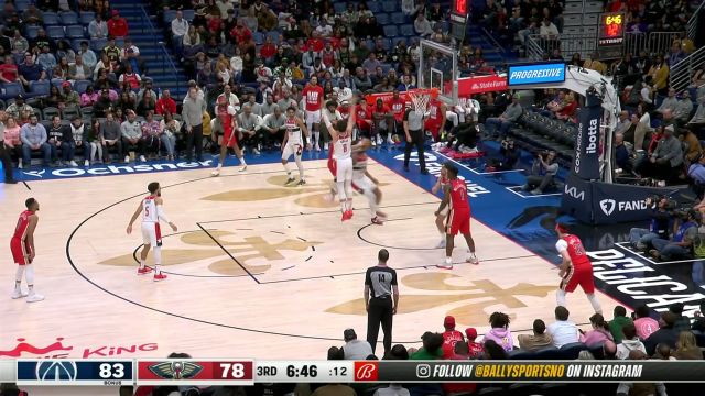 【2024年02月15日 奇才vs鹈鹕集锦】局势不利突然发力 麦科勒姆里突外投强取五分稳住军心