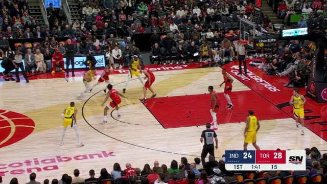 【2024年02月15日 步行者vs猛龙集锦】如入无人之境！ 巴恩斯单枪匹马杀进篮下双手暴扣