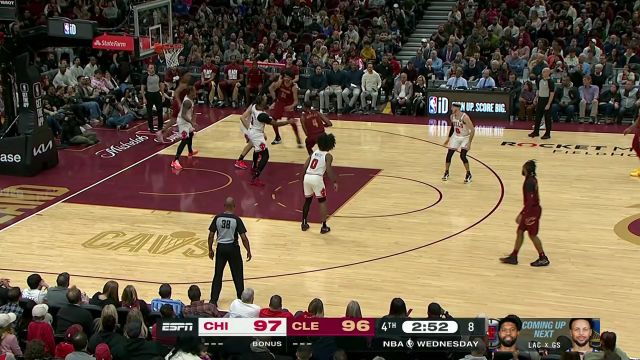 【2024年02月15日 公牛vs骑士集锦】球球必争！德罗赞莫布利内线中距离对飙互不相让