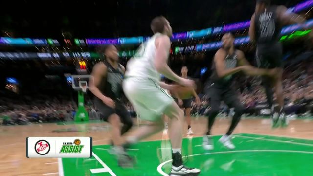 【2024年02月15日 篮网vs凯尔特人集锦】布里塞特人缝之中送出击地妙传 连线克奈特双手重扣