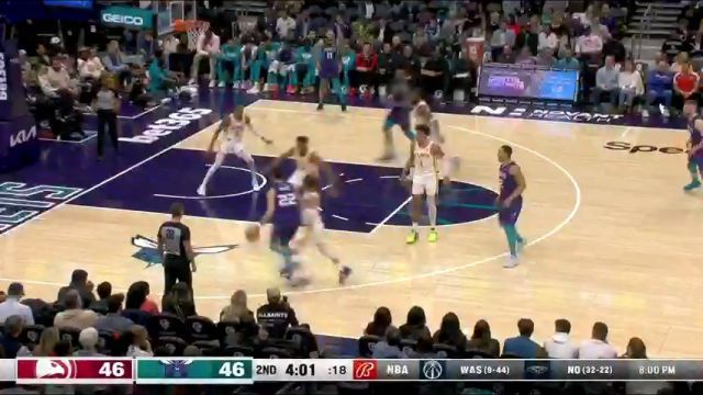 【2024年02月15日】老鹰vs黄蜂第2节英文原声录像回放