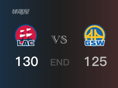 快船vs勇士战况：库里41分难阻勇士败给快船