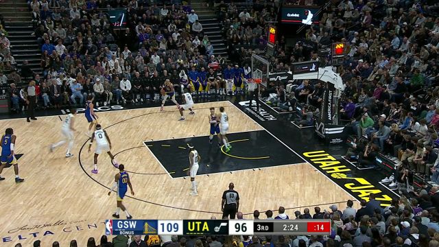 【2024年02月16日 勇士vs爵士集锦】连嘴都热破了！汤普森三节进攻端暴走 连取18分无人可挡