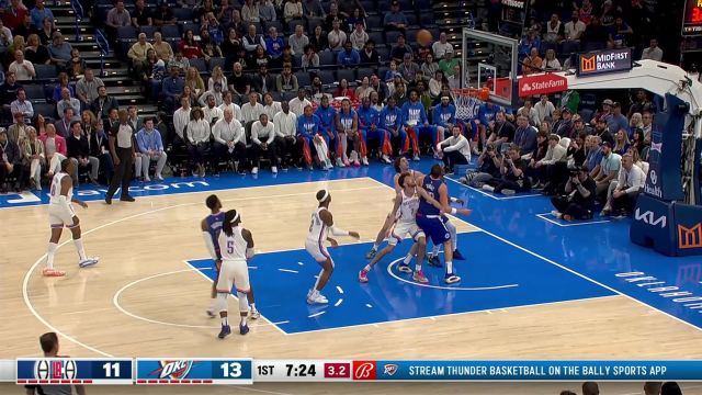 【2024年02月23日 快船vs雷霆集锦】快船107-129雷霆 莱昂纳德20分不敌亚历山大31+8